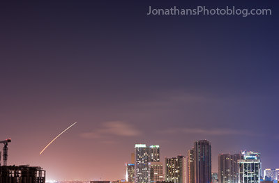 Space Shuttle Over Miami