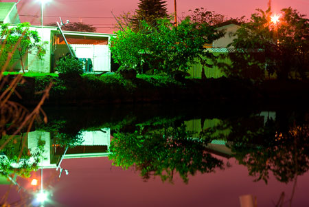 canal at night