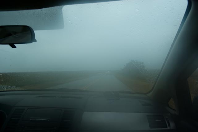 foggy windshield