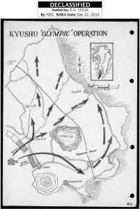 The Landing Map of the 81st Infantry Division in Operation Olympic