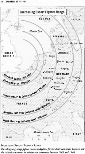 FIGHTER RANGE MAP -- Paul Kennedy's "Engineers of Victory"