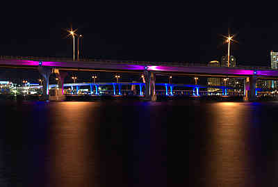 bridges at night