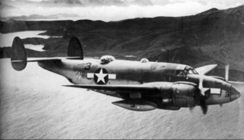 US Navy PV-1 Ventura Patrol bomber with 150-gallon Sargent Fletcher drop tank.