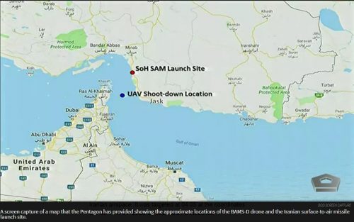 RQ-4N Shoot Down Map