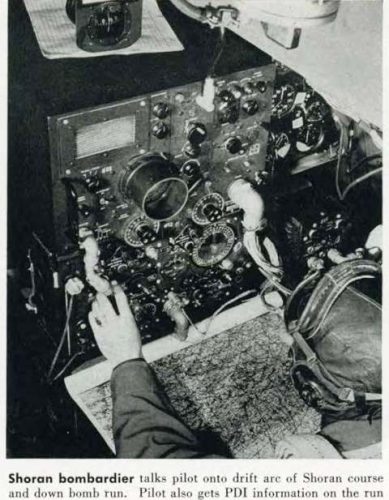 This is a ptotograph of a B-26 Marauder Shoran console taken from page 50, RADAR, Number 10, 30 June 1945, Office of the Air Communications Officer HQ Air Forces Wash D.C.