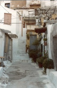 A Street in the old Plaka - the neighborhood on the billside below the Parthenon