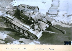 T35 Flamethrower in M26 Pershing Tank