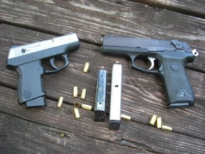 both-9mm-carry-guns-with-spent-brass-and-loaded-magazines